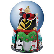 Alice in Wonderland Queen of Hearts Water Globe